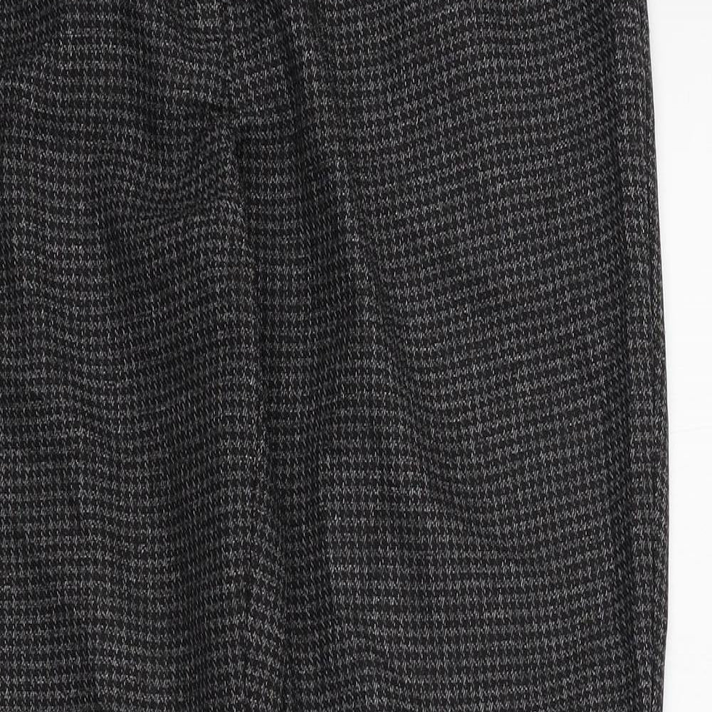 Primark Womens Grey Geometric  Trousers  Size 8 L27 in