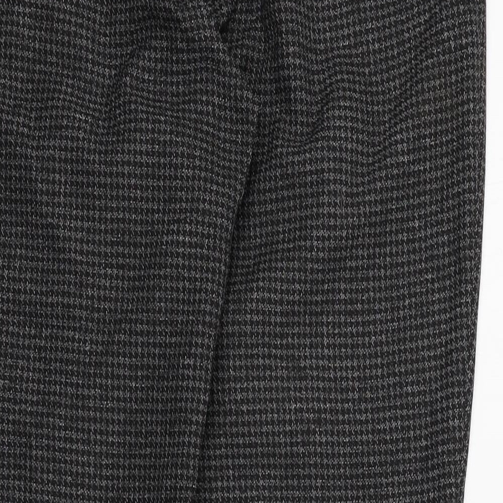 Primark Womens Grey Geometric  Trousers  Size 8 L27 in