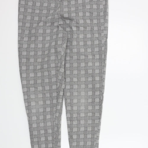 George Womens Grey Check  Trousers  Size 16 L27 in