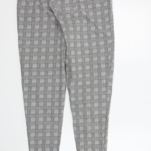 George Womens Grey Check  Trousers  Size 16 L27 in