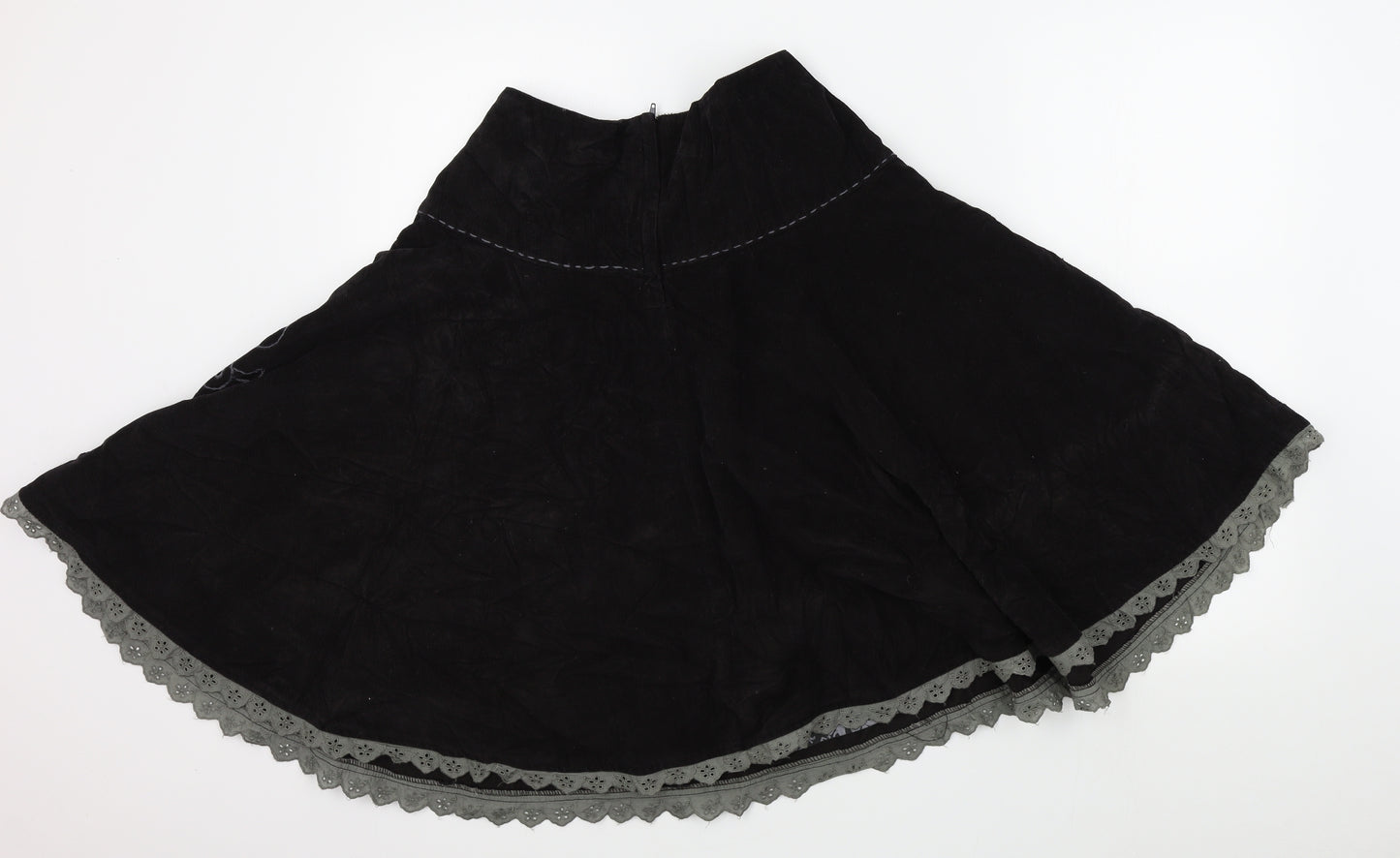 Komodo Womens Black   Flare Skirt Size 28 in