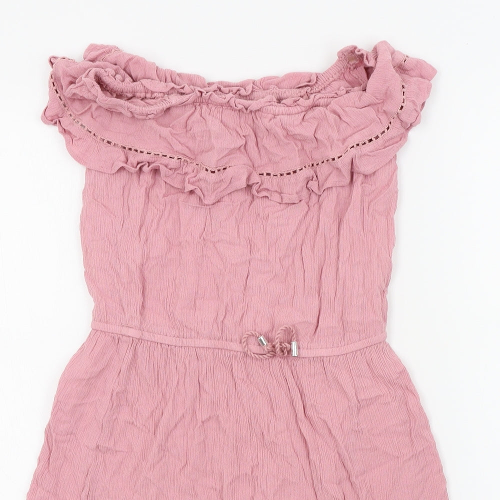 Primark Girls Orange Chevron  A-Line  Size 11-12 Years