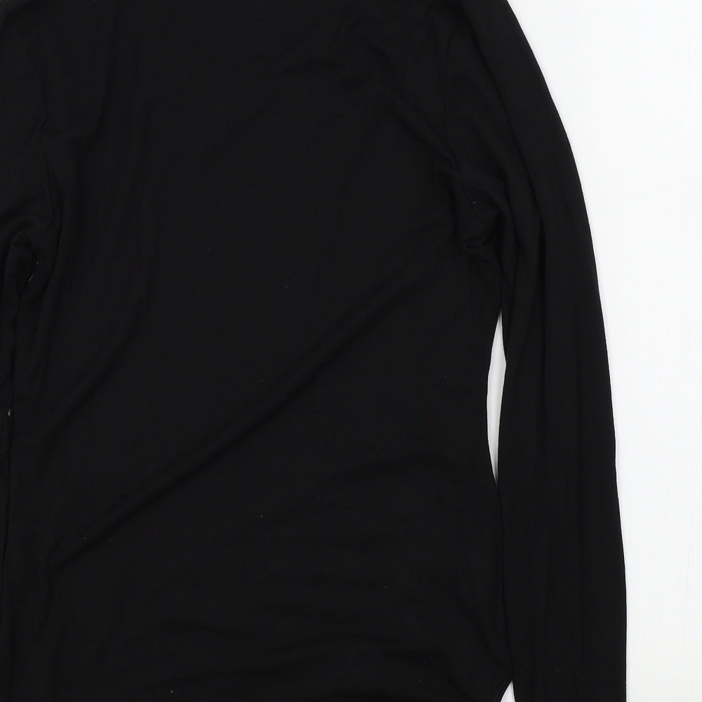 M&S Womens Black Colourblock  Bodysuit One-Piece Size 18