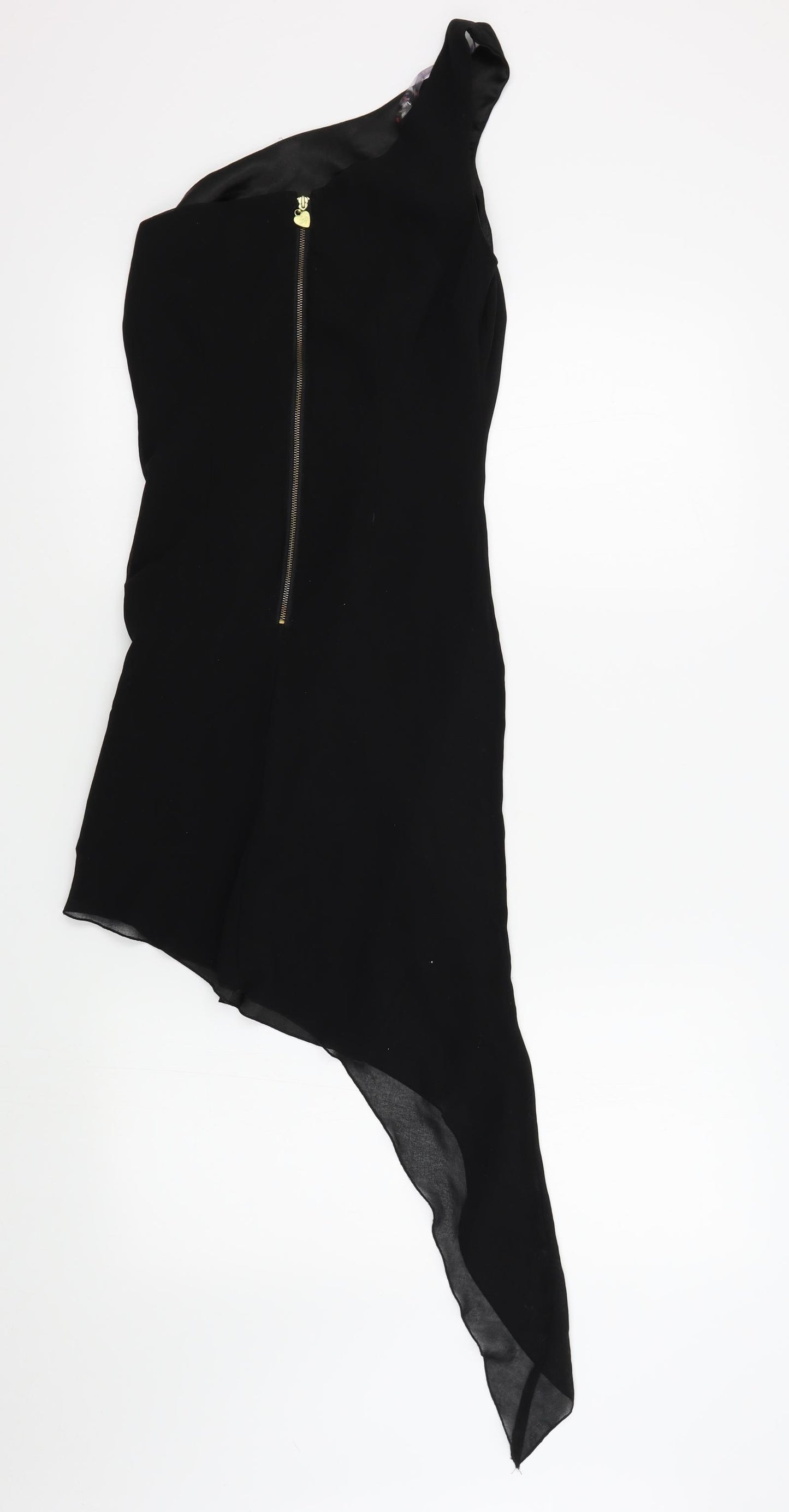 Lipsy Womens Black Colourblock  A-Line  Size 8