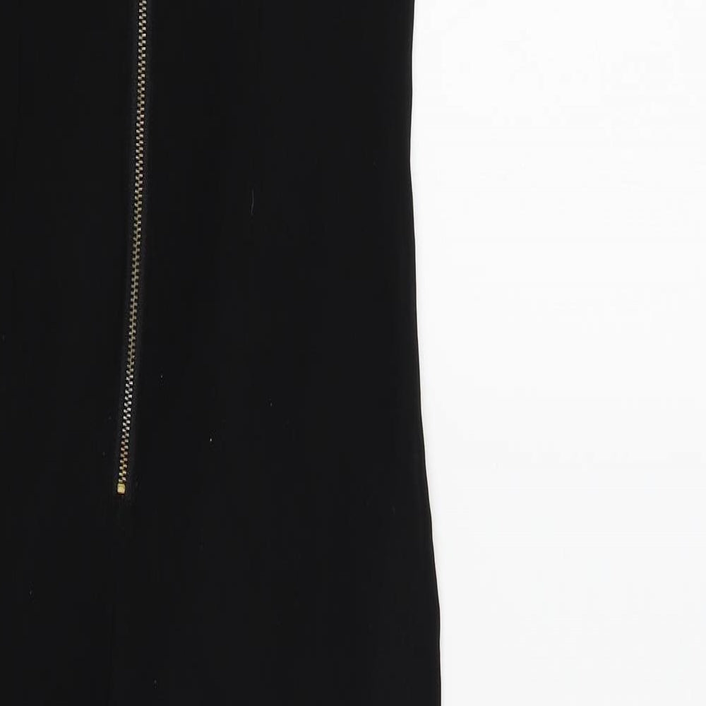 Lipsy Womens Black Colourblock  A-Line  Size 8
