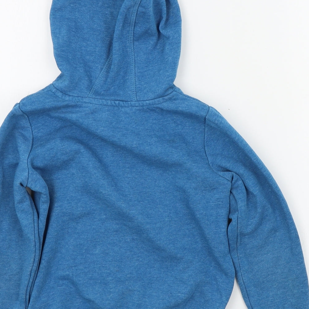 George Girls Blue Colourblock  Pullover Hoodie Size 6-7 Years