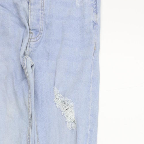 denim&co Womens Blue Houndstooth  Skinny Jeans Size 30 L28 in - DISTRESSED