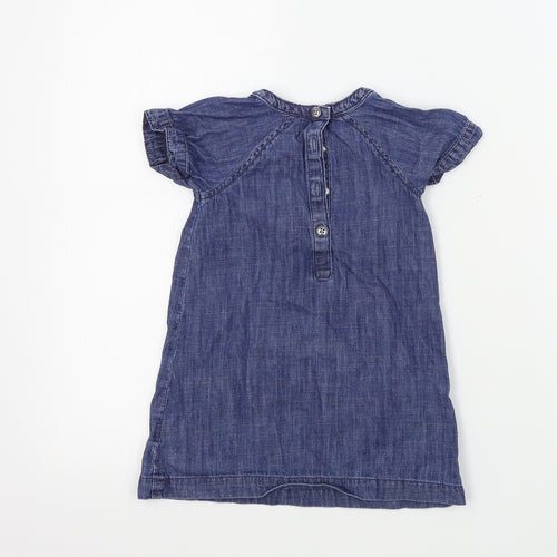 NEXT Girls Blue Colourblock  A-Line  Size 18-24 Months