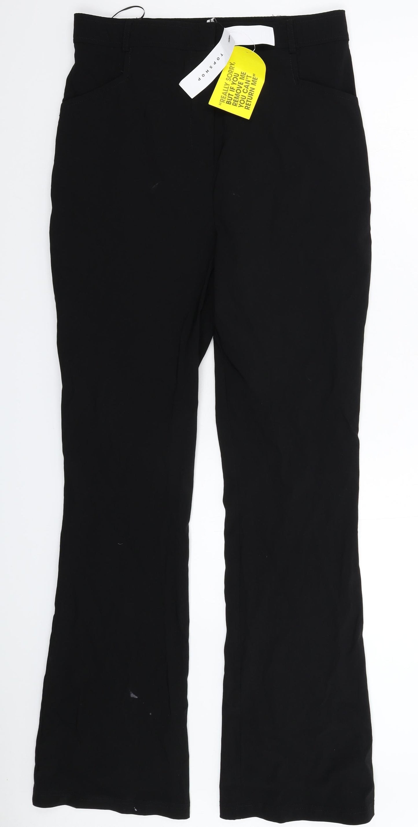 Topshop Womens Black   Trousers  Size 14 L33 in