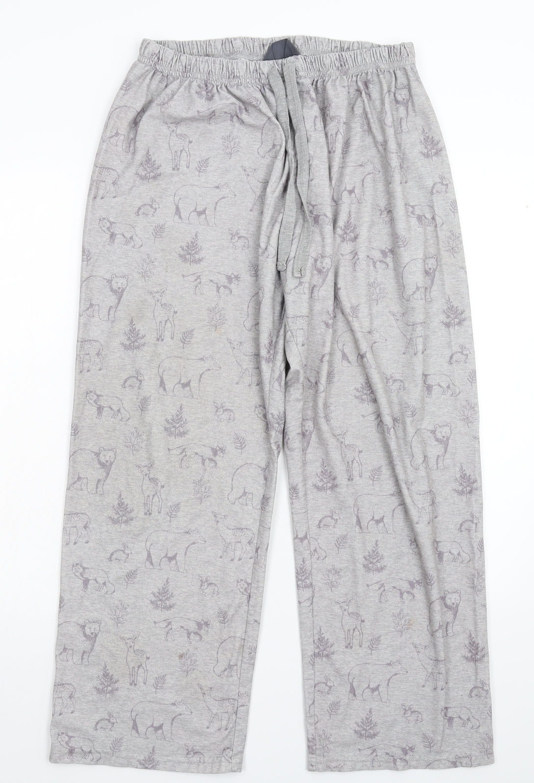 Love to Lounge Womens Grey Solid  Cami Pyjama Pants Size 14