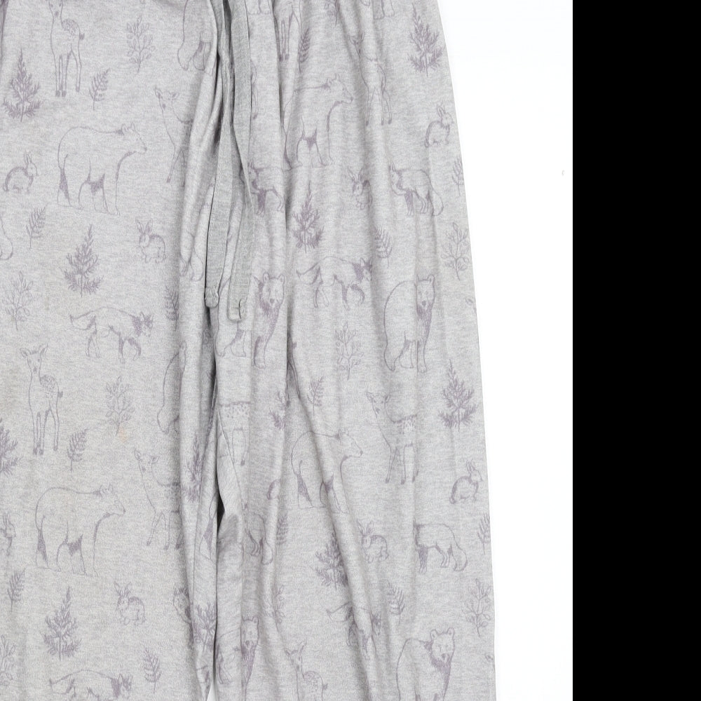 Love to Lounge Womens Grey Solid  Cami Pyjama Pants Size 14