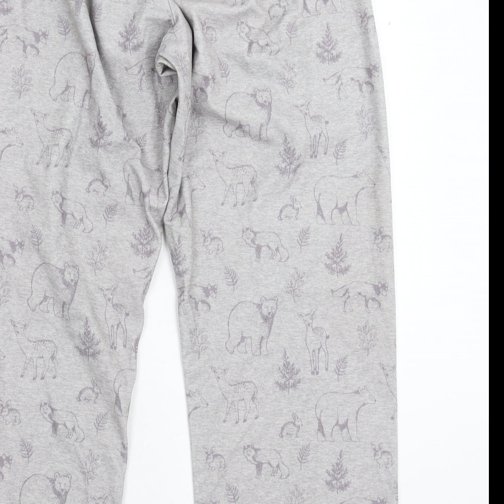 Love to Lounge Womens Grey Solid  Cami Pyjama Pants Size 14