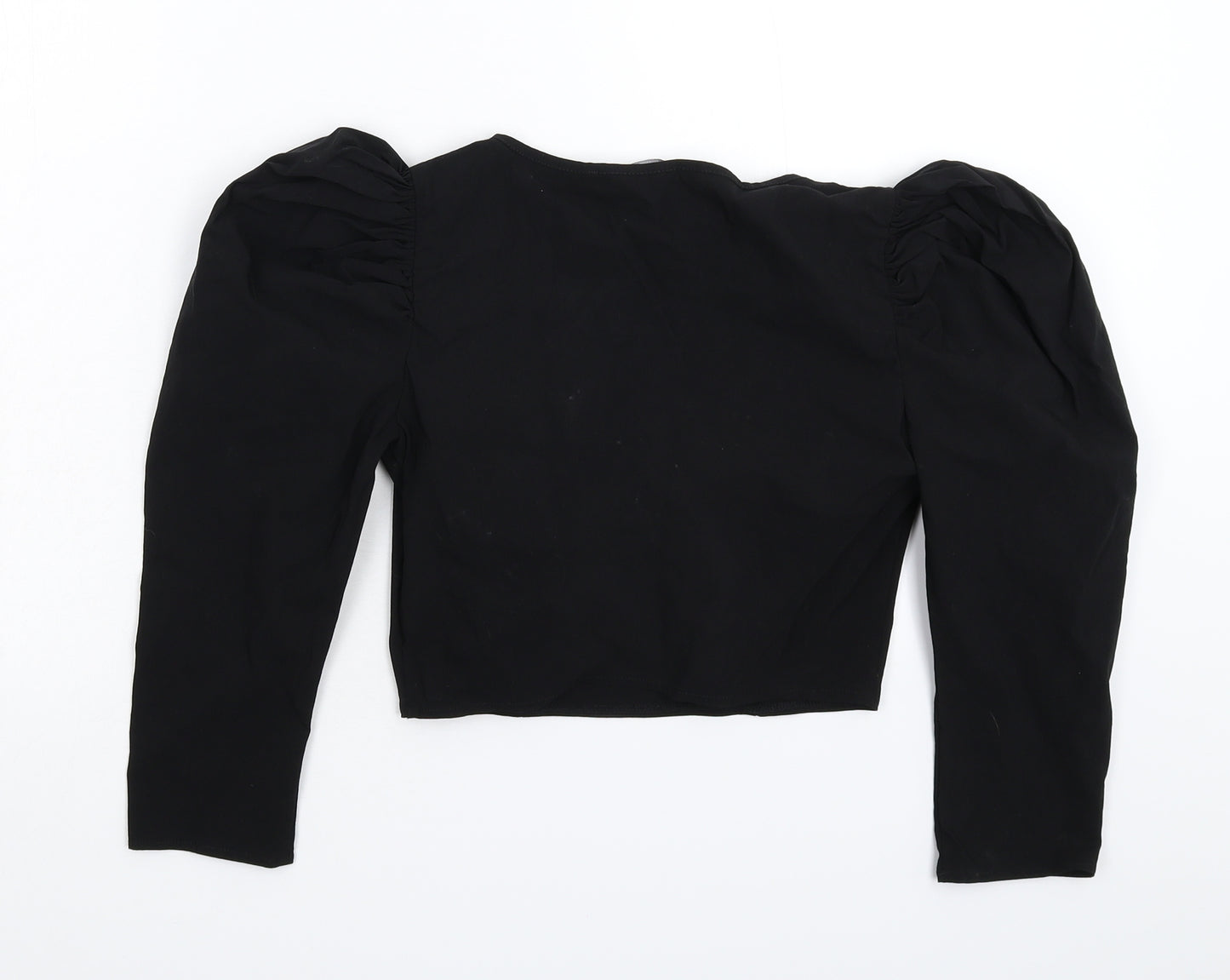 Primark Womens Black   Cropped Blouse Size 8