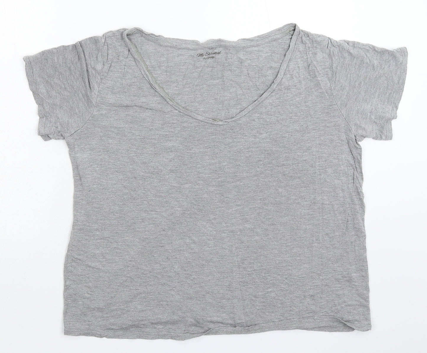 George Womens Grey   Basic T-Shirt Size 18