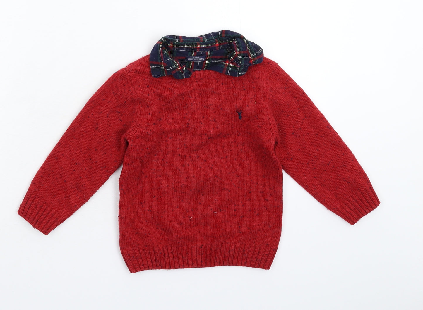 NEXT Boys Red  Knit Pullover Jumper Size 18-24 Months