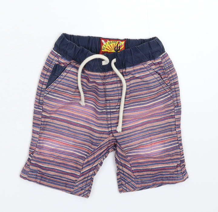NEXT Baby Multicoloured Striped  Cropped Trousers Size 12-18 Months