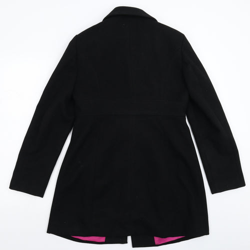 TU Womens Black   Pea Coat Coat Size 12