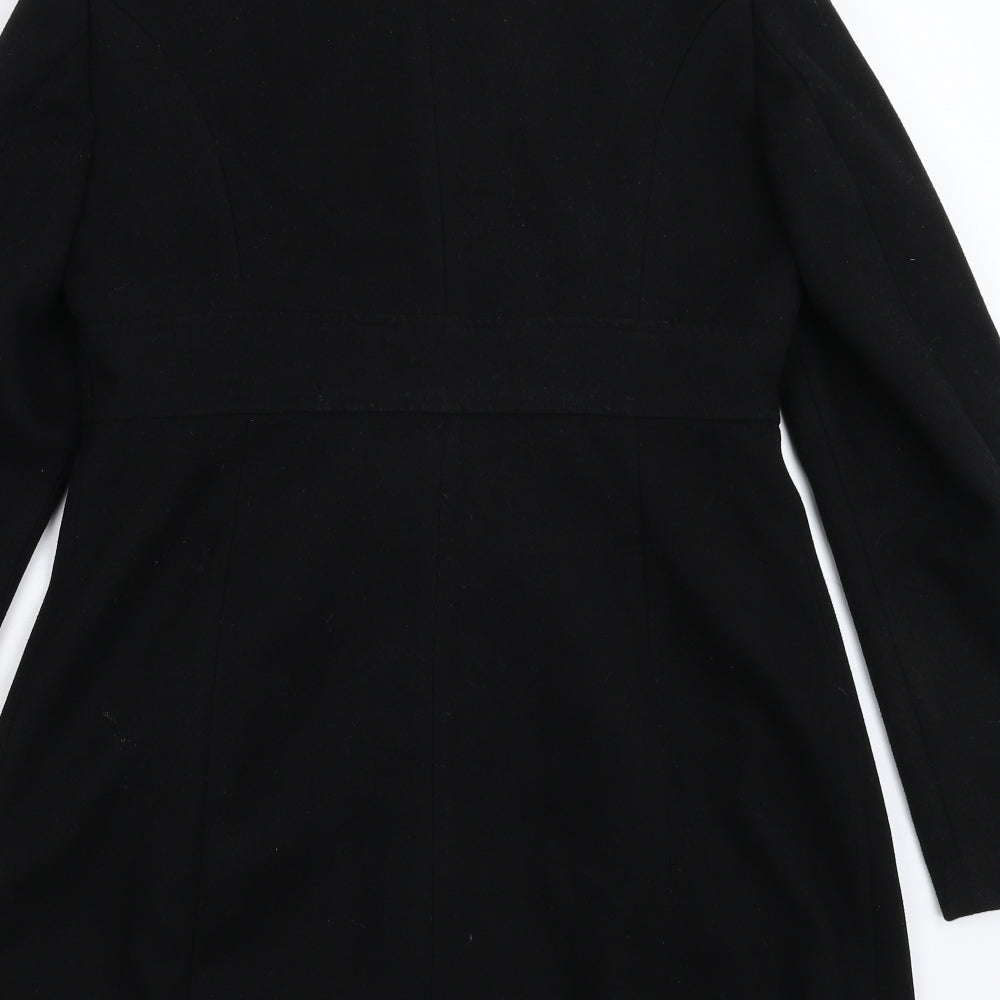 TU Womens Black   Pea Coat Coat Size 12