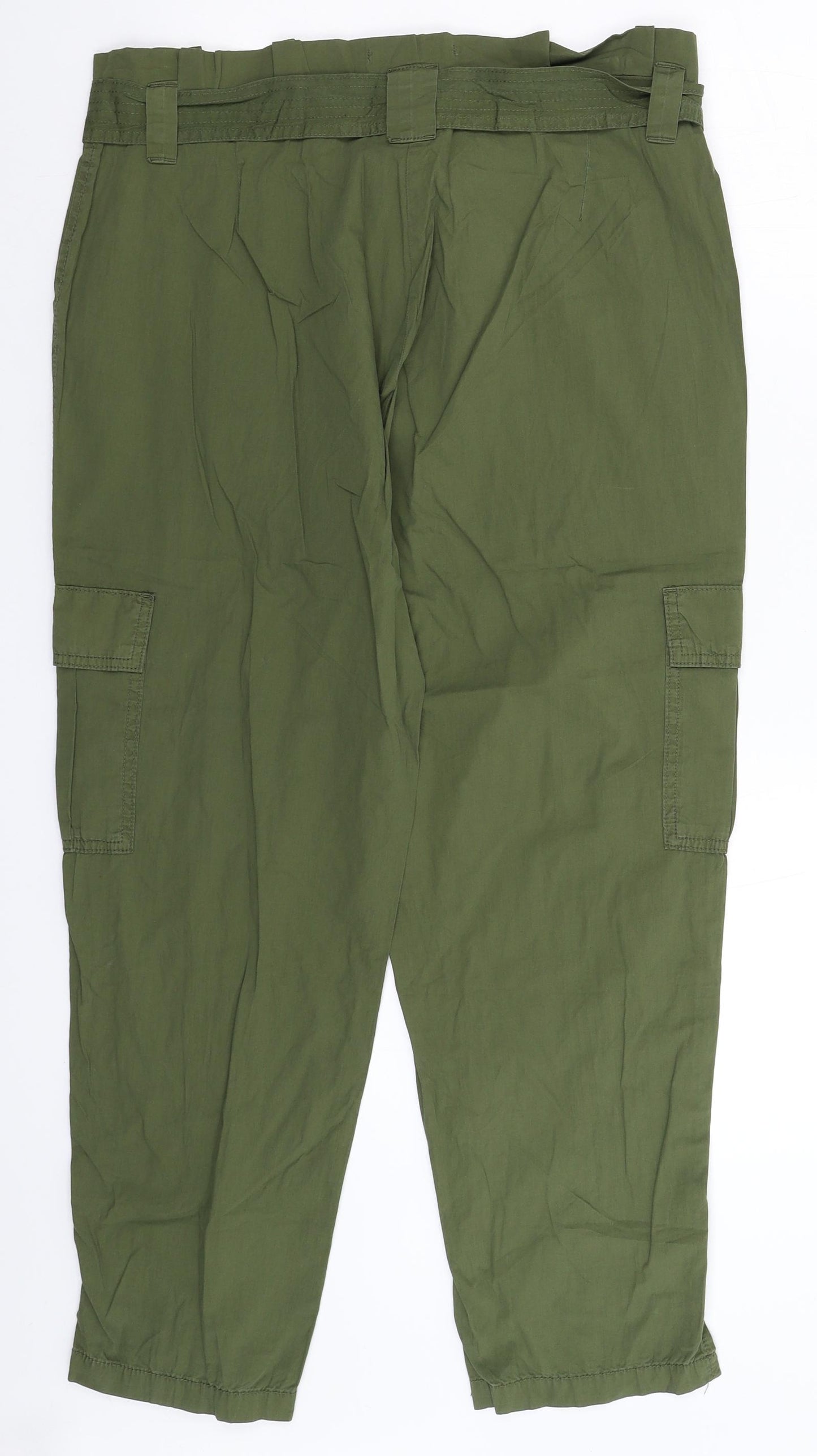 George Womens Green   Cargo Trousers Size 14 L26 in