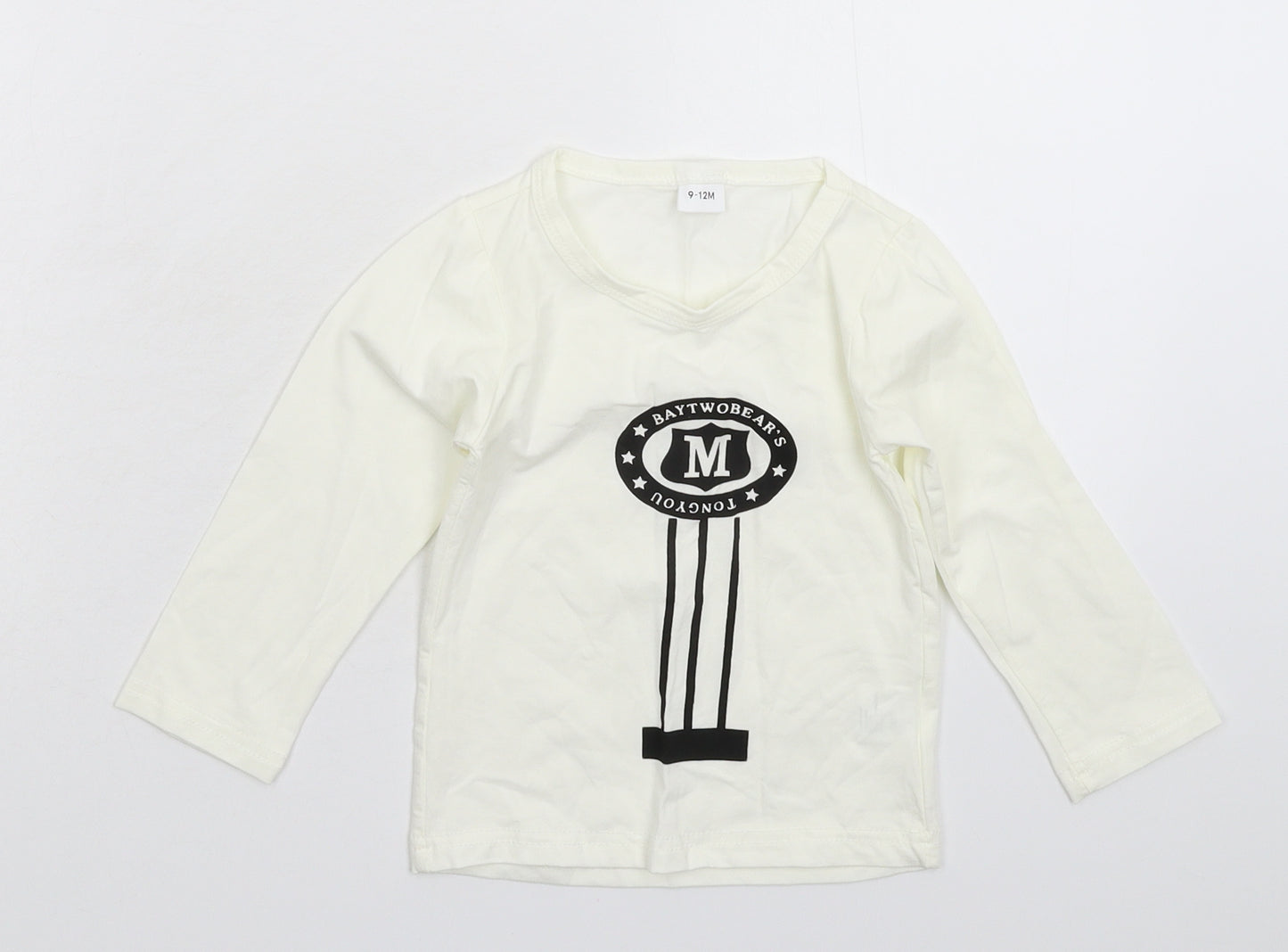 Nanyang Baby White   Basic T-Shirt Size 9-12 Months