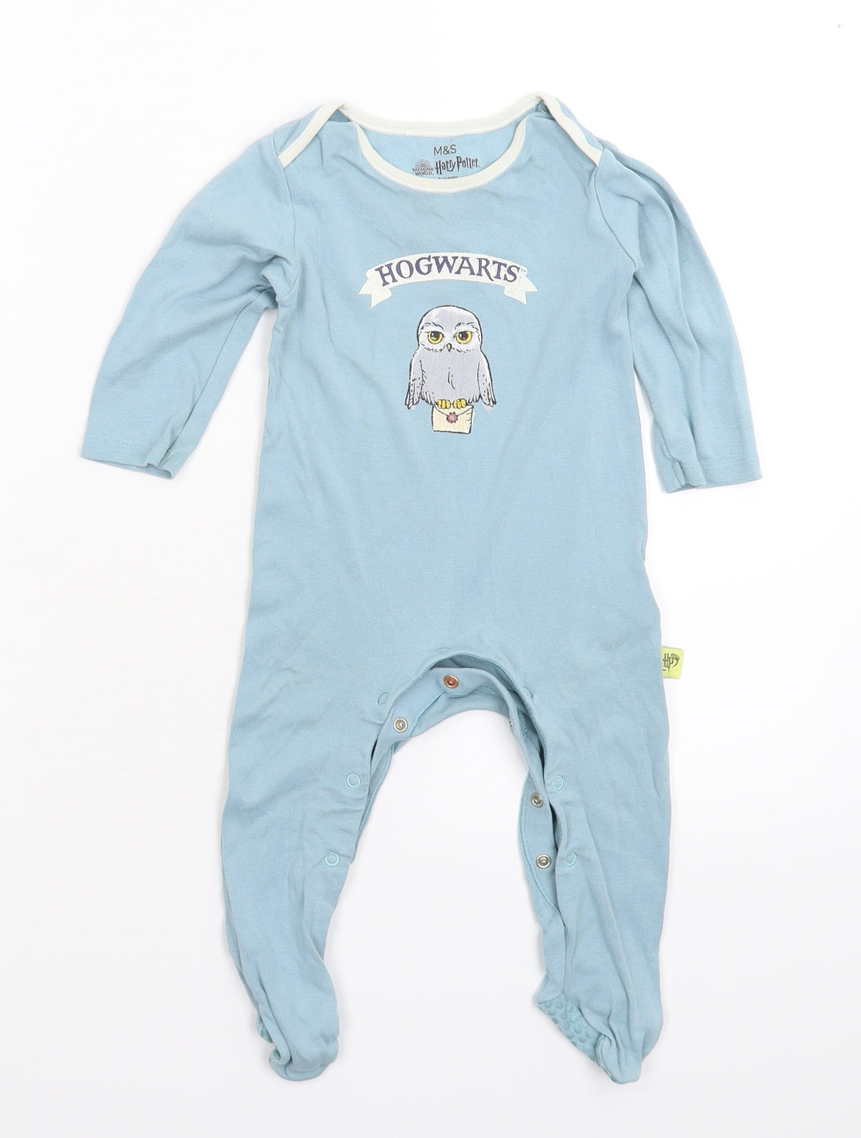 Harry Potter Baby Blue   Babygrow One-Piece Size 9-12 Months
