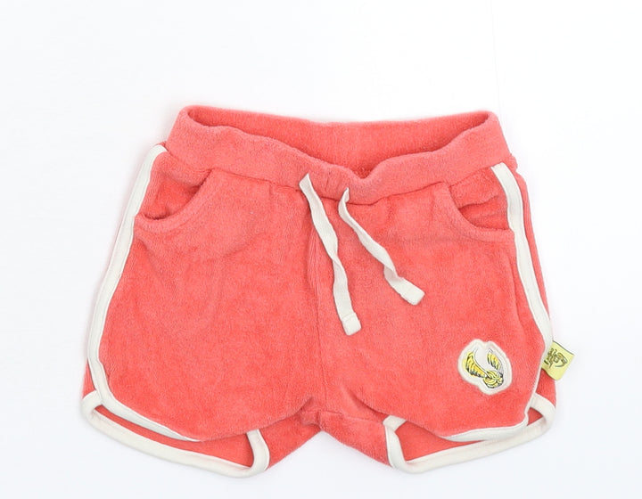 NEXT Girls Pink   Cropped Trousers Size 9-12 Months  - Shorts