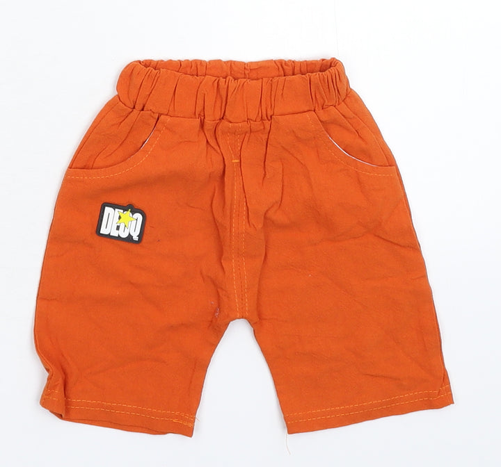 Preworn Baby Brown Cropped Trousers Size 9-12 Months