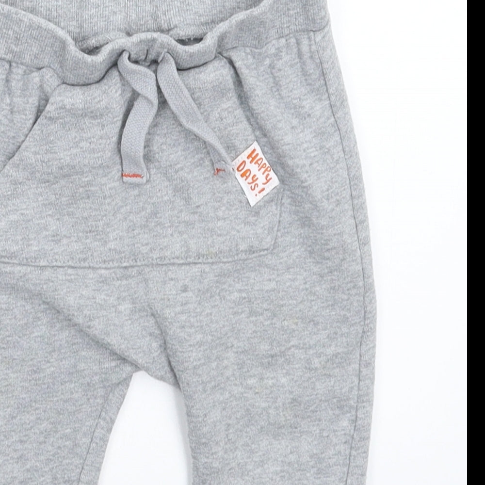 Fred & Flo Baby Grey   Jogger Trousers Size 9-12 Months