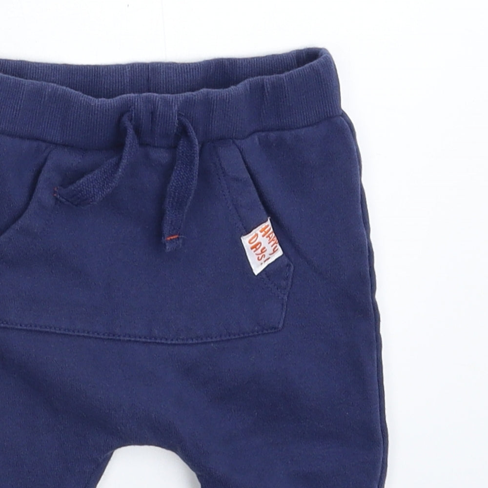 Fred & Flo Baby Blue   Jogger Trousers Size 9-12 Months