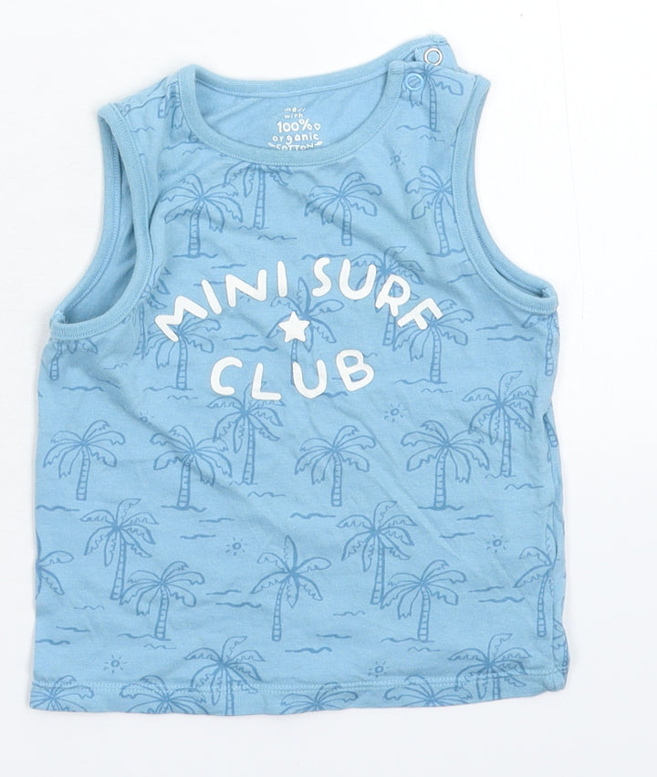 F&F Baby Blue Basic Tank Size 12-18 Months