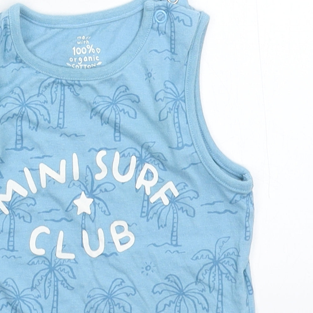 F&F Baby Blue   Basic Tank Size 12-18 Months