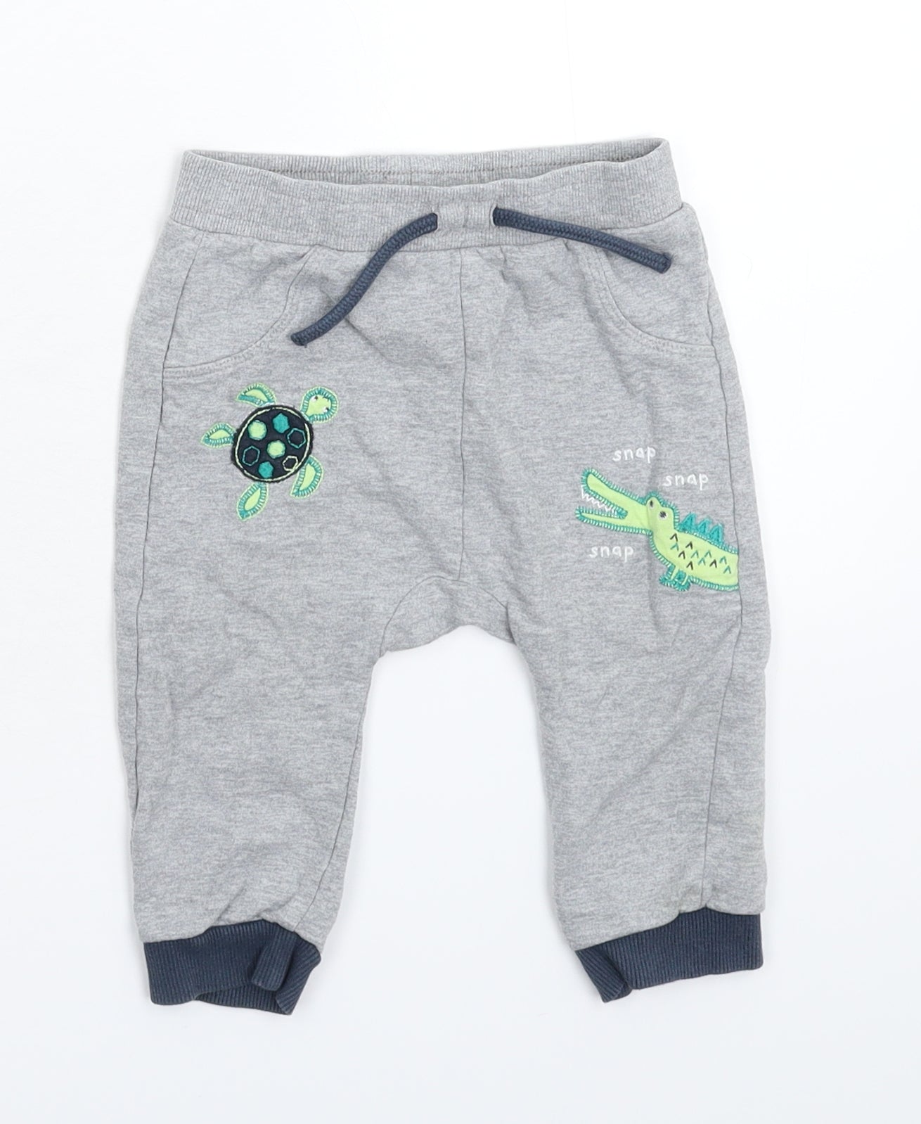 Nutmeg Baby Grey   Jogger Trousers Size 9-12 Months