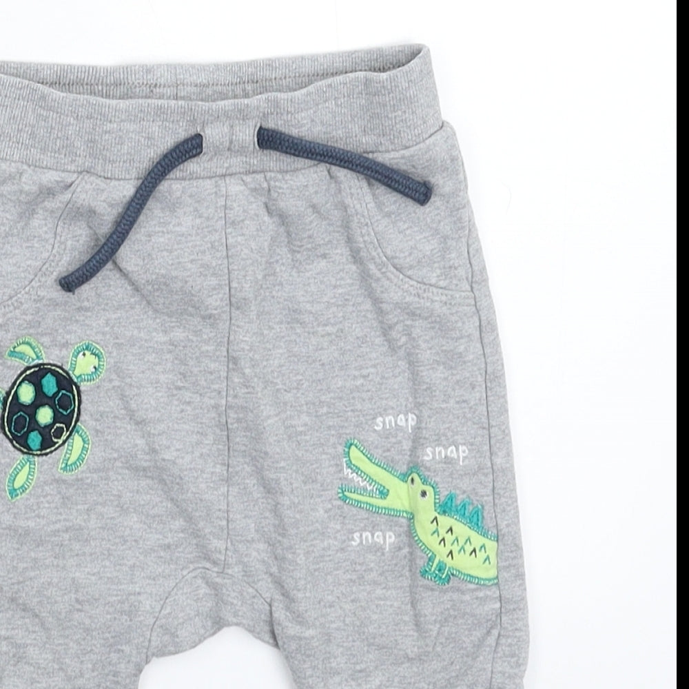 Nutmeg Baby Grey   Jogger Trousers Size 9-12 Months