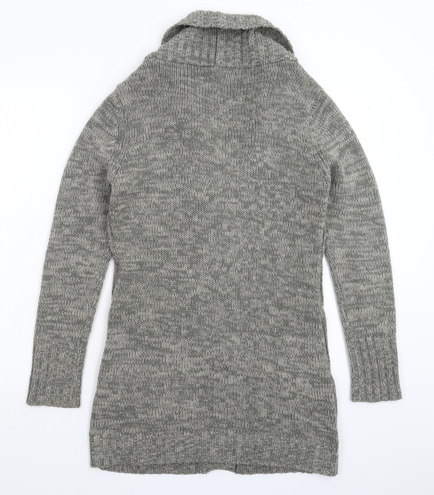 TG Womens Grey  Knit Cardigan Jumper Size 10