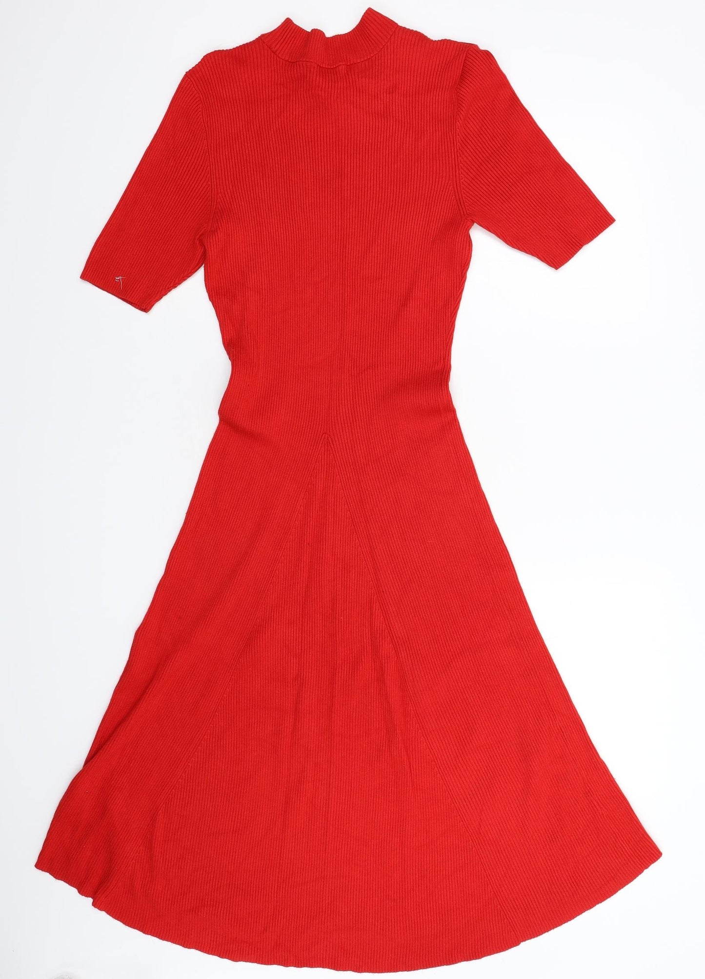 H&M Womens Red  Knit Jumper Dress  Size L