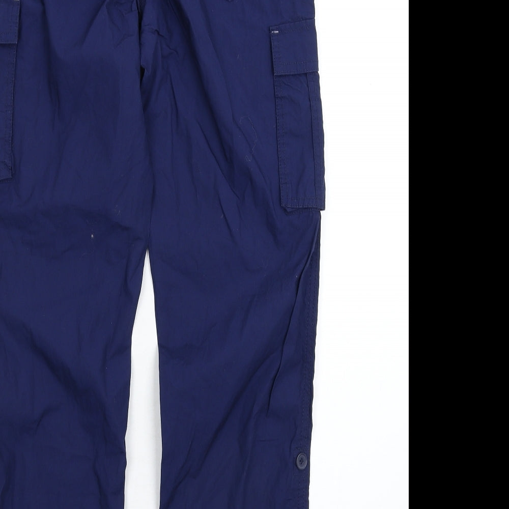 M&Co Boys Blue   Cargo Trousers Size 12-13 Years