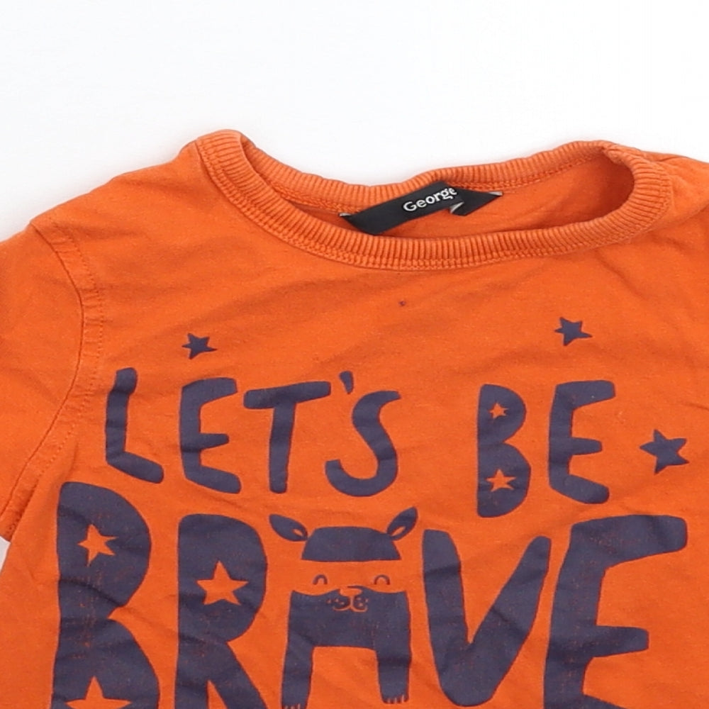 George Baby Red   Basic T-Shirt Size 18-24 Months