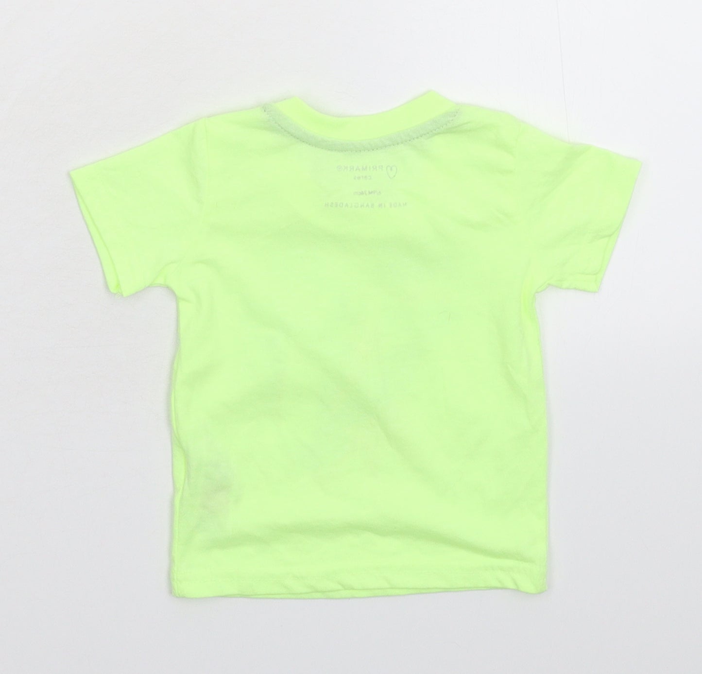 Primark Baby Green   Basic T-Shirt Size 6-9 Months