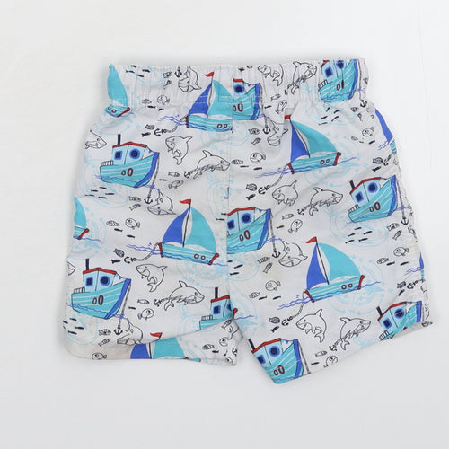 So Cute Baby White   Cropped Trousers Size 12-18 Months  - Shorts