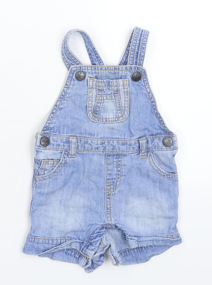 F&F Baby Blue Dungaree One-Piece Size 3-6 Months