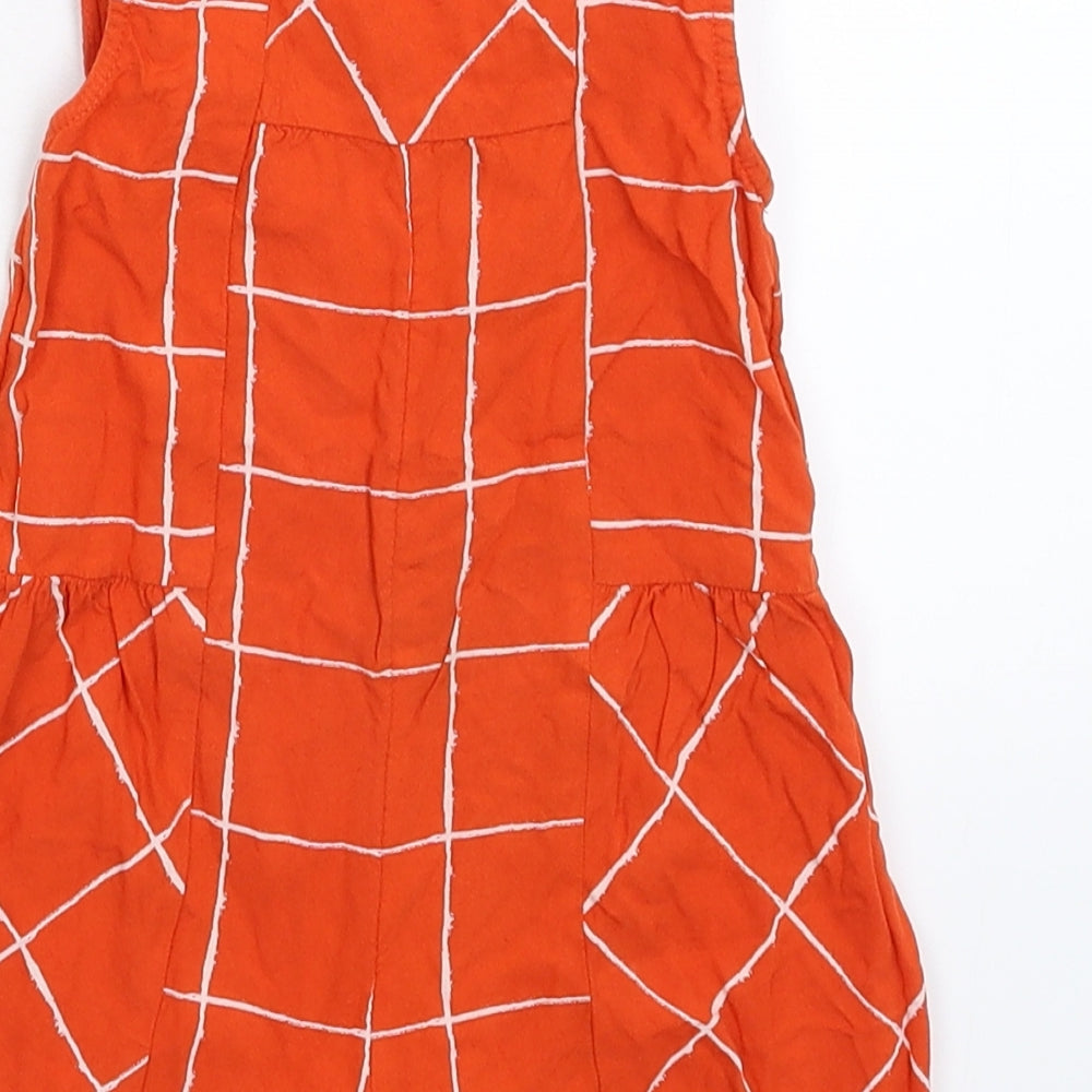 NEXT Girls Red Check  Babygrow One-Piece Size 12-18 Months