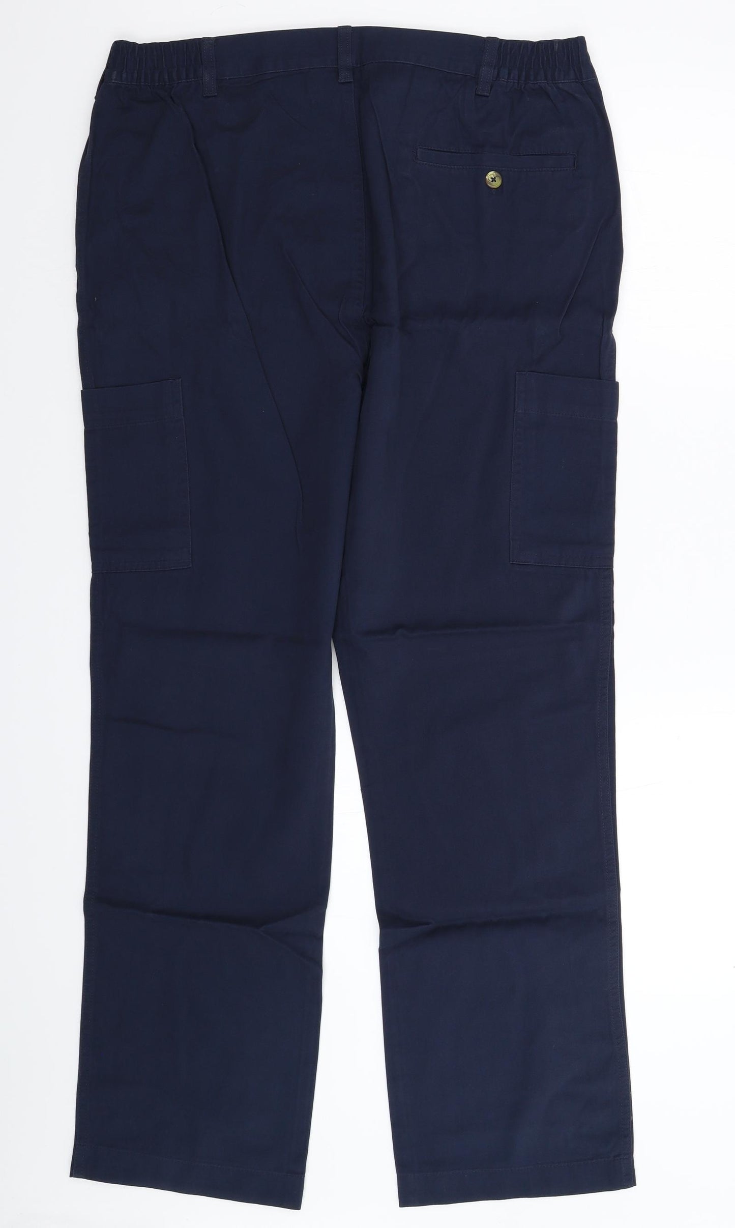 Cotton Traders Mens Blue   Cargo Trousers Size 38 L30 in