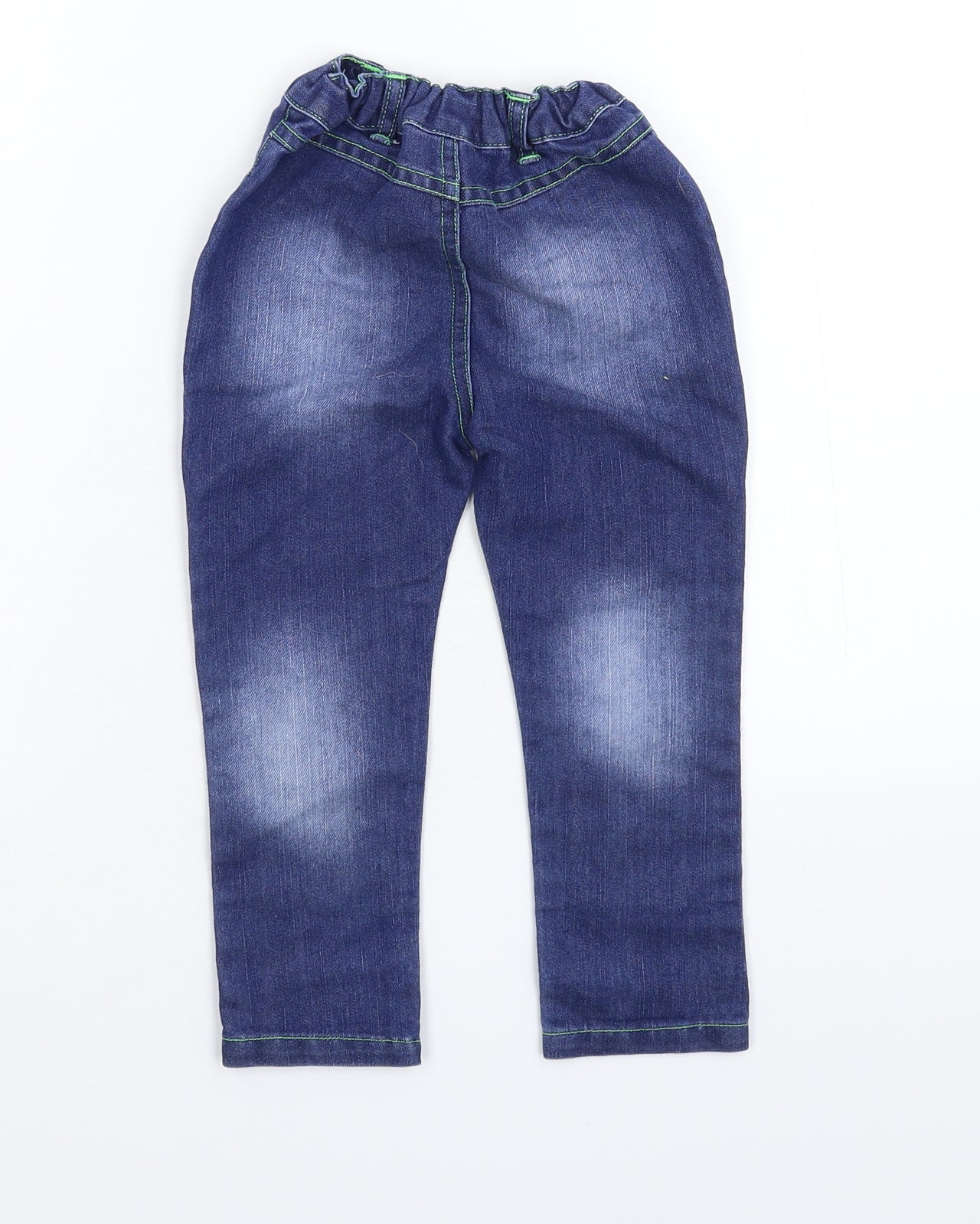 Preworn Baby Blue  Denim Capri Jeans Size 18-24 Months