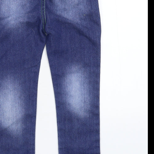 Preworn Baby Blue  Denim Capri Jeans Size 18-24 Months