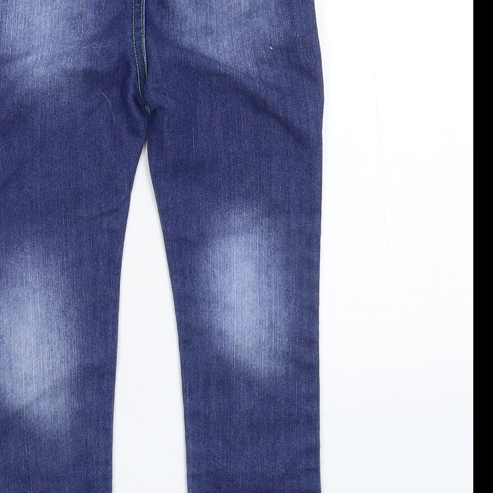 Preworn Baby Blue  Denim Capri Jeans Size 18-24 Months
