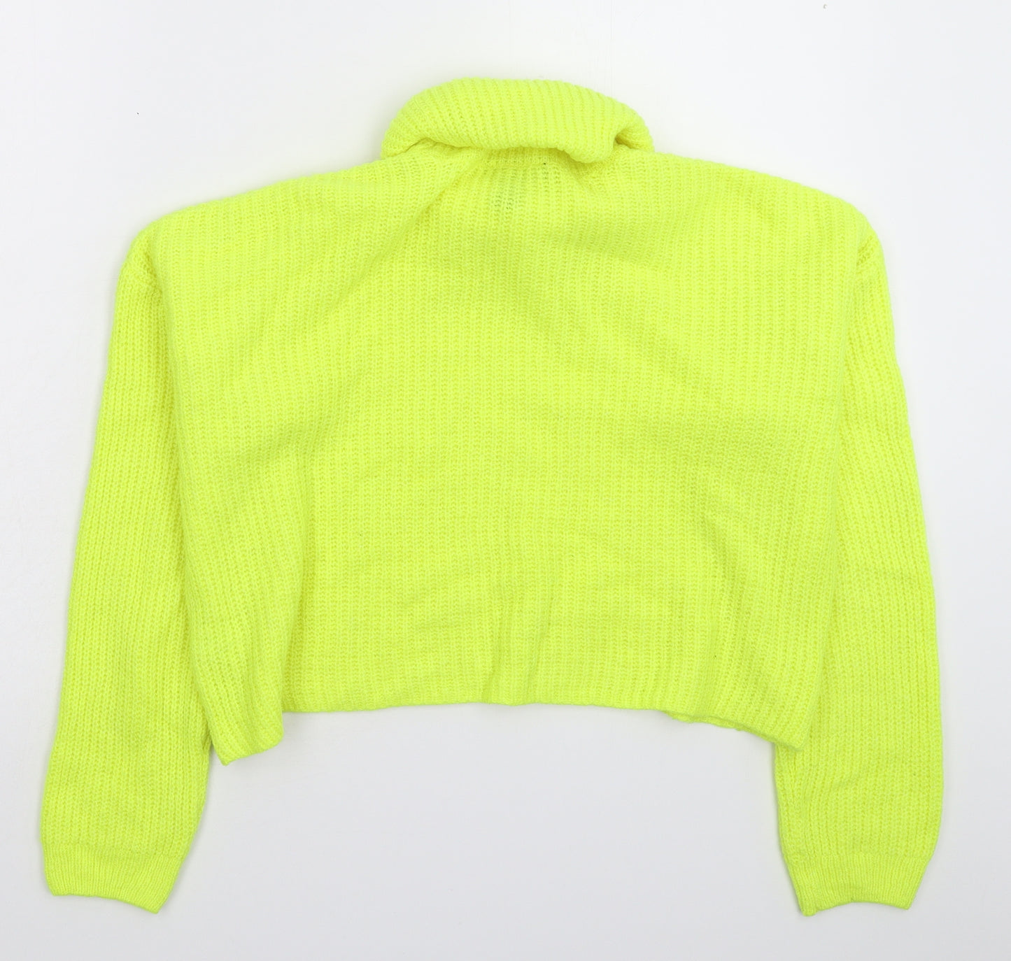 New Look Womens Yellow  Knit Pullover Jumper Size S