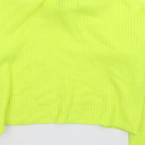 New Look Womens Yellow  Knit Pullover Jumper Size S