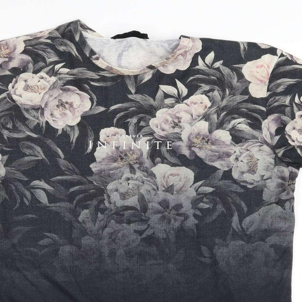 Cedar Wood State Mens Multicoloured Floral   T-Shirt Size S