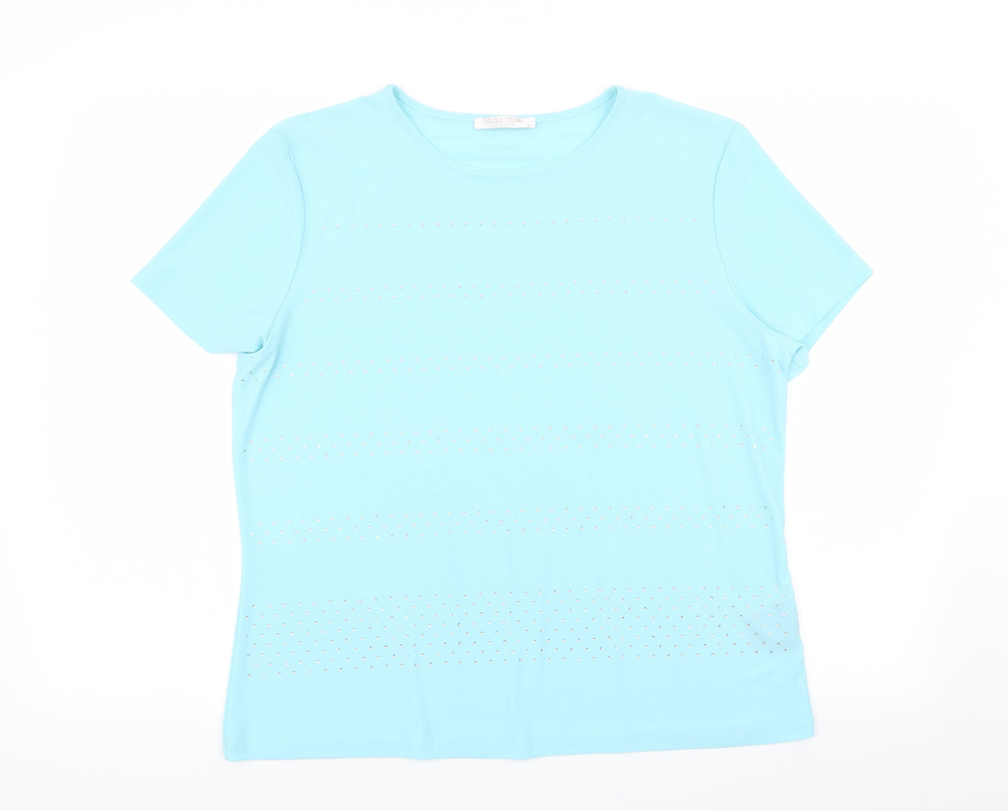 anna rose Womens Blue   Basic T-Shirt Size XL