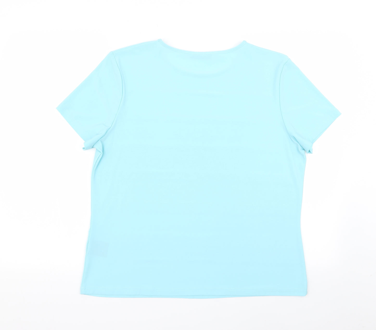 anna rose Womens Blue   Basic T-Shirt Size XL